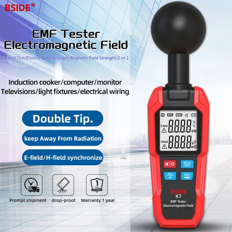 Electronics Quiz - เครื่องวัด EMF ปี 2025 เครื่องทดสอบสนามแม่เหล็กไฟฟ้า -