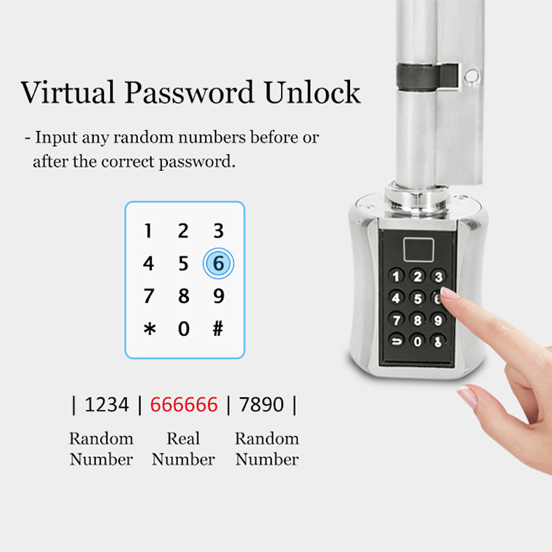 ลายนิ้วมือสมาร์ทกระบอกล็อครหัส - Unique Electronics Gadgets บทวิจารณ์และราคา
