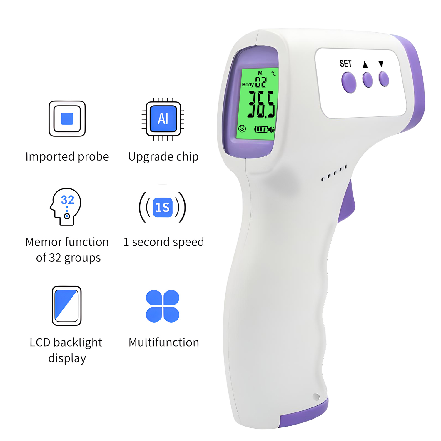 เครื่องวัดอุณหภูมิหน้าผากแบบอิ - Unique Electronics Gadgets บทวิจารณ์และราคา