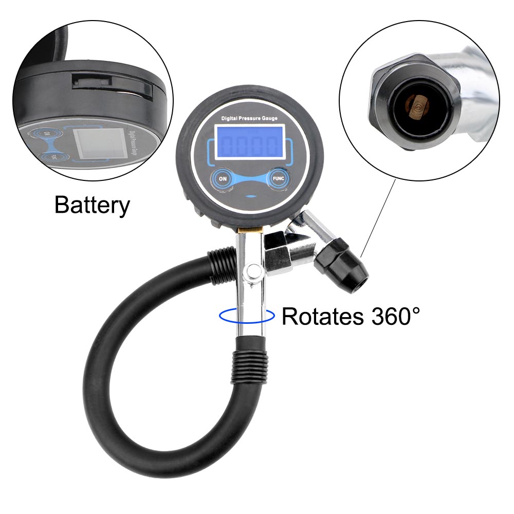 เครื่องวัดความดันลมยาง0-200Psi - Electronics Quiz บทวิจารณ์และราคา