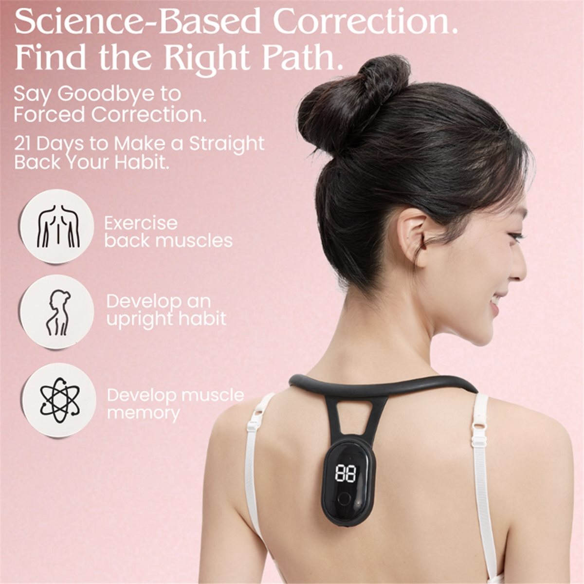 [ใหม่] เครื่องแก้ไขท่าทางอัจฉร - Smart Posture Sensor บทวิจารณ์และราคา