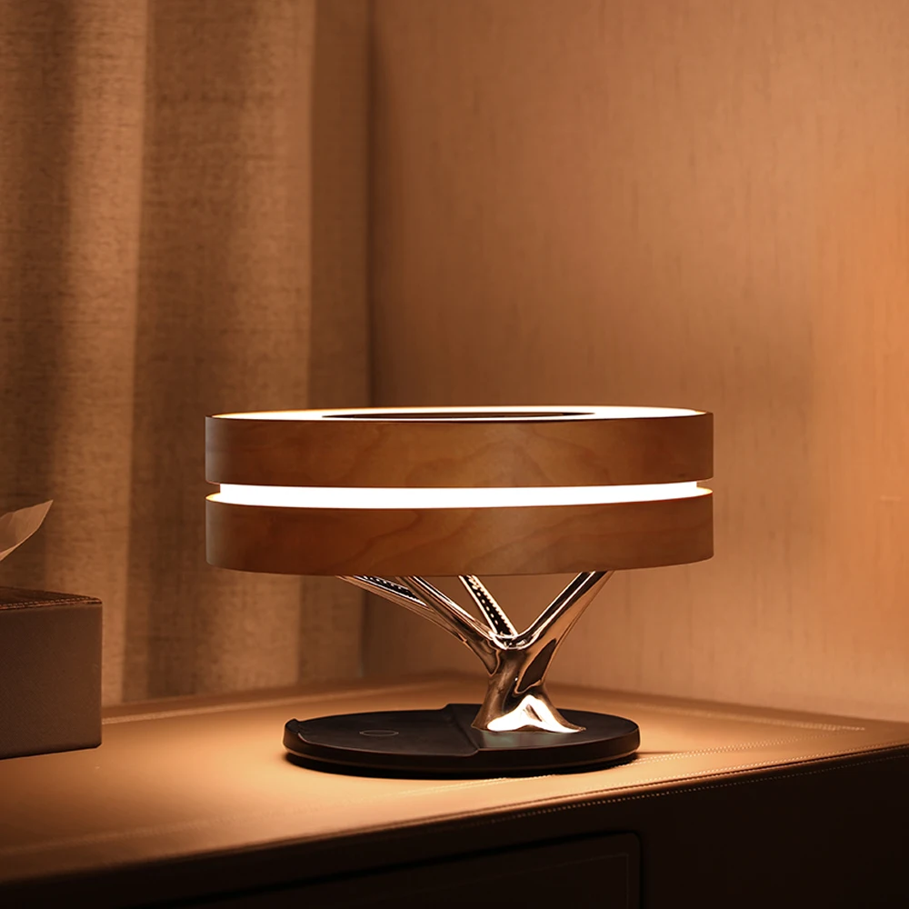 ที่ชาร์จแบบไร้สายโคมไฟและลำโพง - Smart Electronics Gadgets For Home บทวิจารณ์และราคา